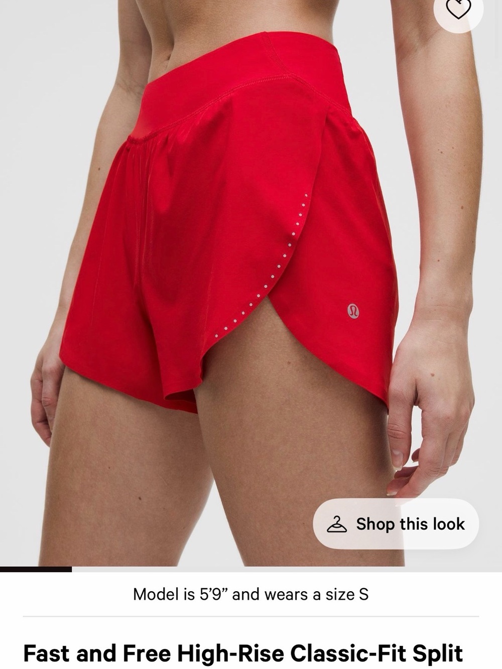 Lululemon Fast and Free High-Rise Shorts